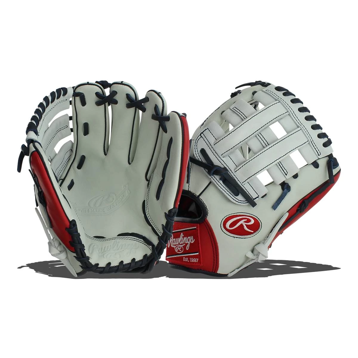 Best Sale ⭐ Rawlings HOH Mark of a Pro 11.5" Baseball Glove: SP204-6WS Red, White, Navy 🌟 3 Best Sale ⭐ Rawlings HOH Mark of a Pro 11.5" Baseball Glove: SP204-6WS Red, White, Navy 🌟