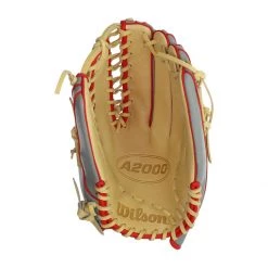 Best deal ✨ Wilson A2000 SuperSkin OT7 12.75" Baseball Glove: WBW1001041275 Grey, Red, Tan ✔️ -Glovegear Store c5ad 09 20 wilson a2000 superskin ot7 12 75 baseball glove wbw1001041275 33610 3 l