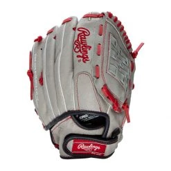Best Pirce ❤️ Rawlings Sure Catch 11" Mike Trout Youth Baseball Glove: SC110MT Grey, Red 🛒 -Glovegear Store c76a 08 21 rawlings sure catch 11 mike trout youth baseball glove sc110mt 34630 7 l