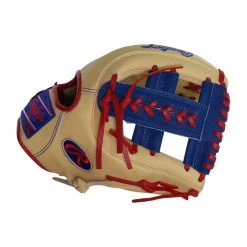 Promo 😀 Rawlings Heart of the Hide R2G 11.5" Baseball Glove: PROR314-19CRS Blue, Tan ❤️ -Glovegear Store c832 10 20 rawlings heart of the hide r2g 11 5 baseball glove pror314 19crs 33490 4 l