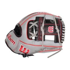 New 🎉 Wilson A2000 SuperSkin 1975 Spin Control 11.75" Baseball Glove: WBW1001541175 Black, Grey 🥰 -Glovegear Store ce55 09 20 wilson a2000 superskin 1975 spin control 11 75 baseball glove wbw1001541175 33626 4 l