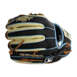 Budget ⌛ Rawlings Heart of the Hide 11.75" Baseball Glove: PRO315-2CBC Black, Blue, Tan 🤩 -Glovegear Store d093 06 20 rawlings heart of the hide 11 75 baseball glove pro315 2cbc 33263 5 l