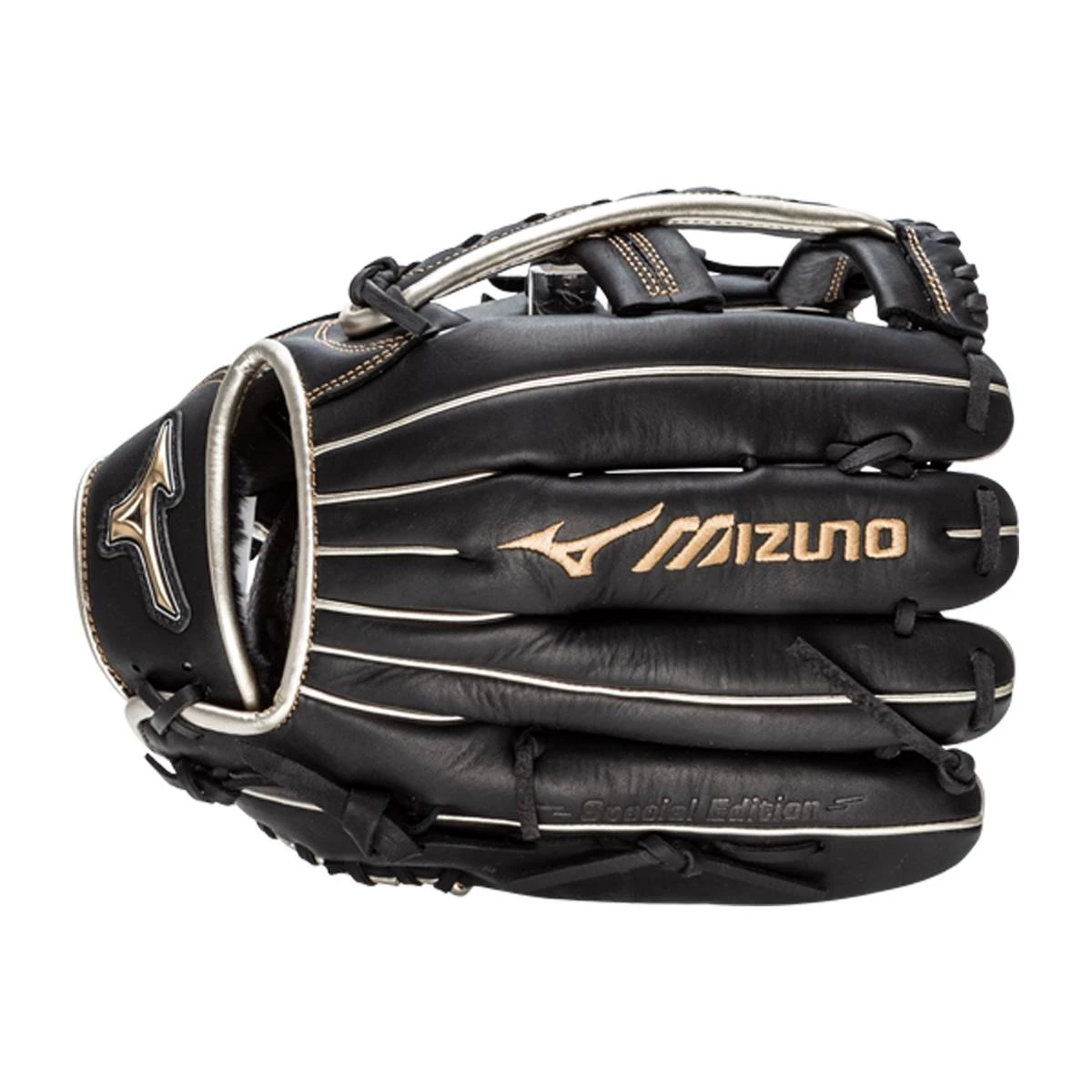 Discount ✔️ Mizuno MVP Prime SE 12.5'' Slow Pitch Softball Glove: GMVP1250PSES8 Black/Gold Black, Yellow 😉 7 Discount ✔️ Mizuno MVP Prime SE 12.5'' Slow Pitch Softball Glove: GMVP1250PSES8 Black/Gold Black, Yellow 😉 - Image 5
