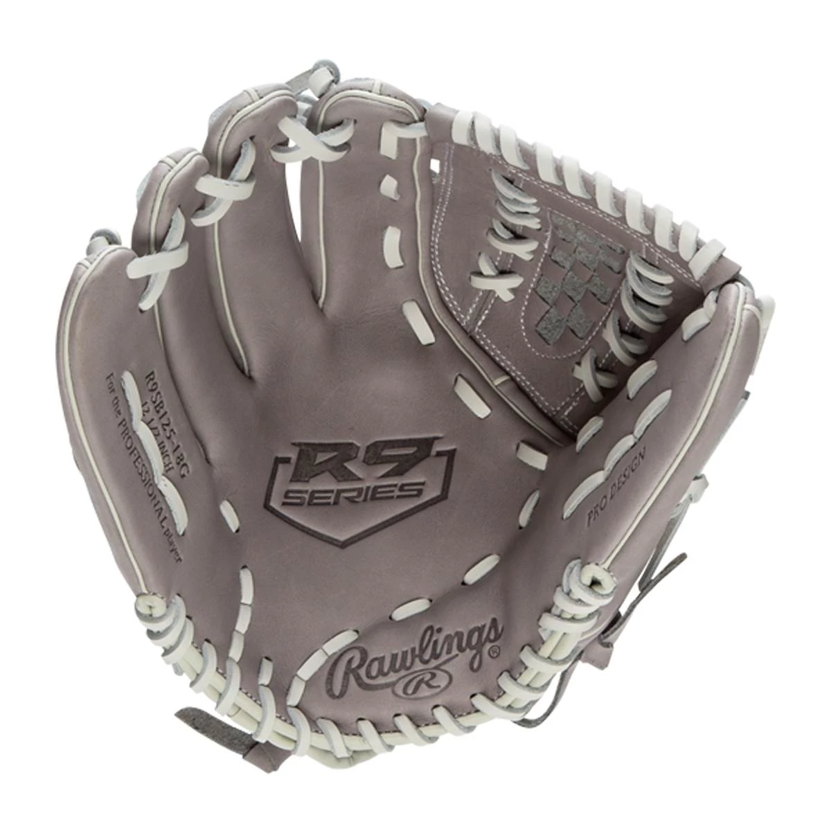 New ⌛ Rawlings R9 12.5" Fastpitch Softball Glove: R9SB125-18G Grey 🥰 4 New ⌛ Rawlings R9 12.5" Fastpitch Softball Glove: R9SB125-18G Grey 🥰 - Image 2
