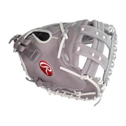 Brand new 🔥 Rawlings R9 33" Fastpitch Softball Catcher's Mitt: R9SBCM33-24G Grey 🛒 -Glovegear Store d3f3 11 20 rawlings r9 33 fastpitch softball catchers mitt r9sbcm33 24g 33557 4 l