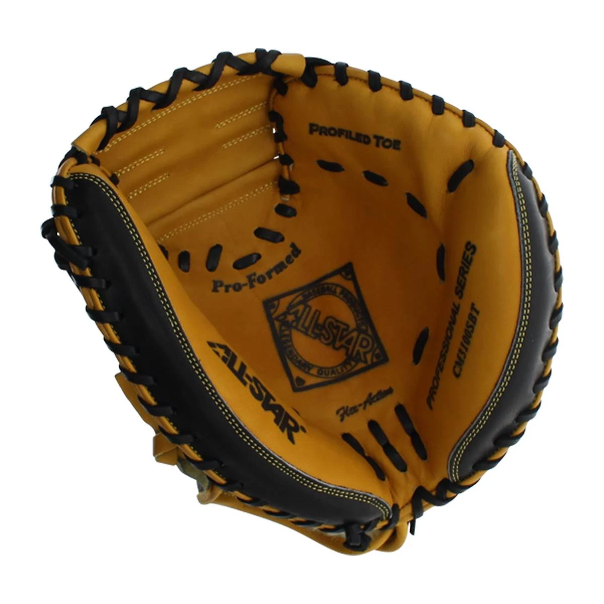 Best deal 😀 All Star Pro 33.5" Baseball Catcher's Mitt: CM3100SBT Black, Tan ❤️ 4 Best deal 😀 All Star Pro 33.5" Baseball Catcher's Mitt: CM3100SBT Black, Tan ❤️ - Image 2