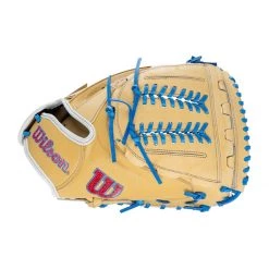 Cheap 👍 Wilson A2000 Aubree Munro SuperSkin AM1 Spin Control 34" Fastpitch Softball Catcher's Mitt: WBW10043634 Blue, Red, Tan 😍 -Glovegear Store d528 09 21 wilson a2000 aubree munro superskin am1 spin control 34 fastpitch softball catchers mitt wbw10043634 34696 4 l