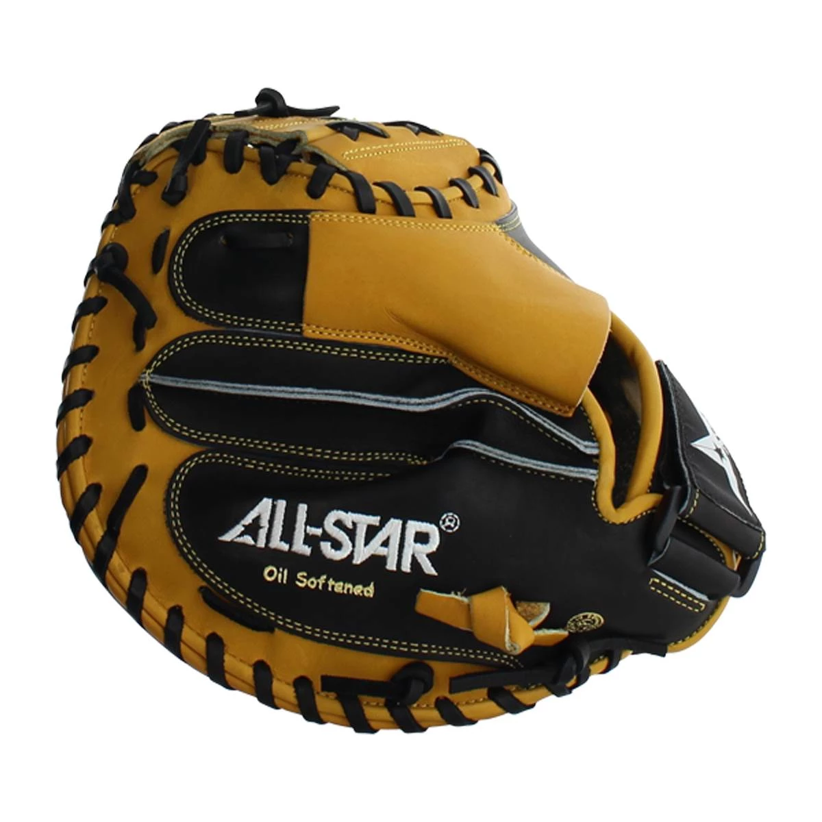 Best deal 😀 All Star Pro 33.5" Baseball Catcher's Mitt: CM3100SBT Black, Tan ❤️ 7 Best deal 😀 All Star Pro 33.5" Baseball Catcher's Mitt: CM3100SBT Black, Tan ❤️ - Image 5