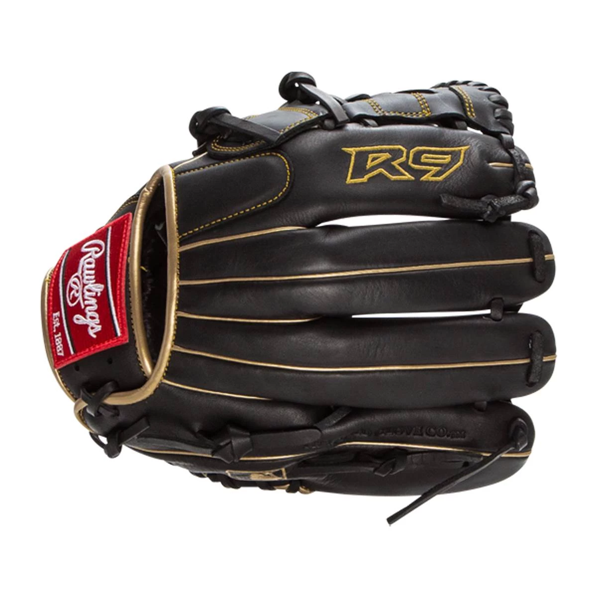 Best Sale 🌟 Rawlings R9 12" Baseball Glove: R9206-9BG Black, Gold 💯 7 Best Sale 🌟 Rawlings R9 12" Baseball Glove: R9206-9BG Black, Gold 💯 - Image 5