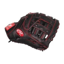New 🎉 Rawlings R9 Series 12" Youth First Base Mitt: R9YPTFM16B Black 🎁 -Glovegear Store d9ed 03 20 rawlings r9 series 12 youth first base mitt r9yptfm16b 30145 4 l
