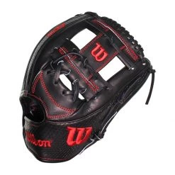 Best Sale ✨ Wilson A2K 11.75" SuperSkin Baseball Glove: WBW1000611175 Black 😉 -Glovegear Store dad7 07 20 wilson a2k 11 75 superskin baseball glove wbw1000611175 33317 3 l