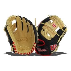 Budget ⭐ Wilson A2000 PF88 11.25" Baseball Glove: WBW1001071125 Black, Tan 😍