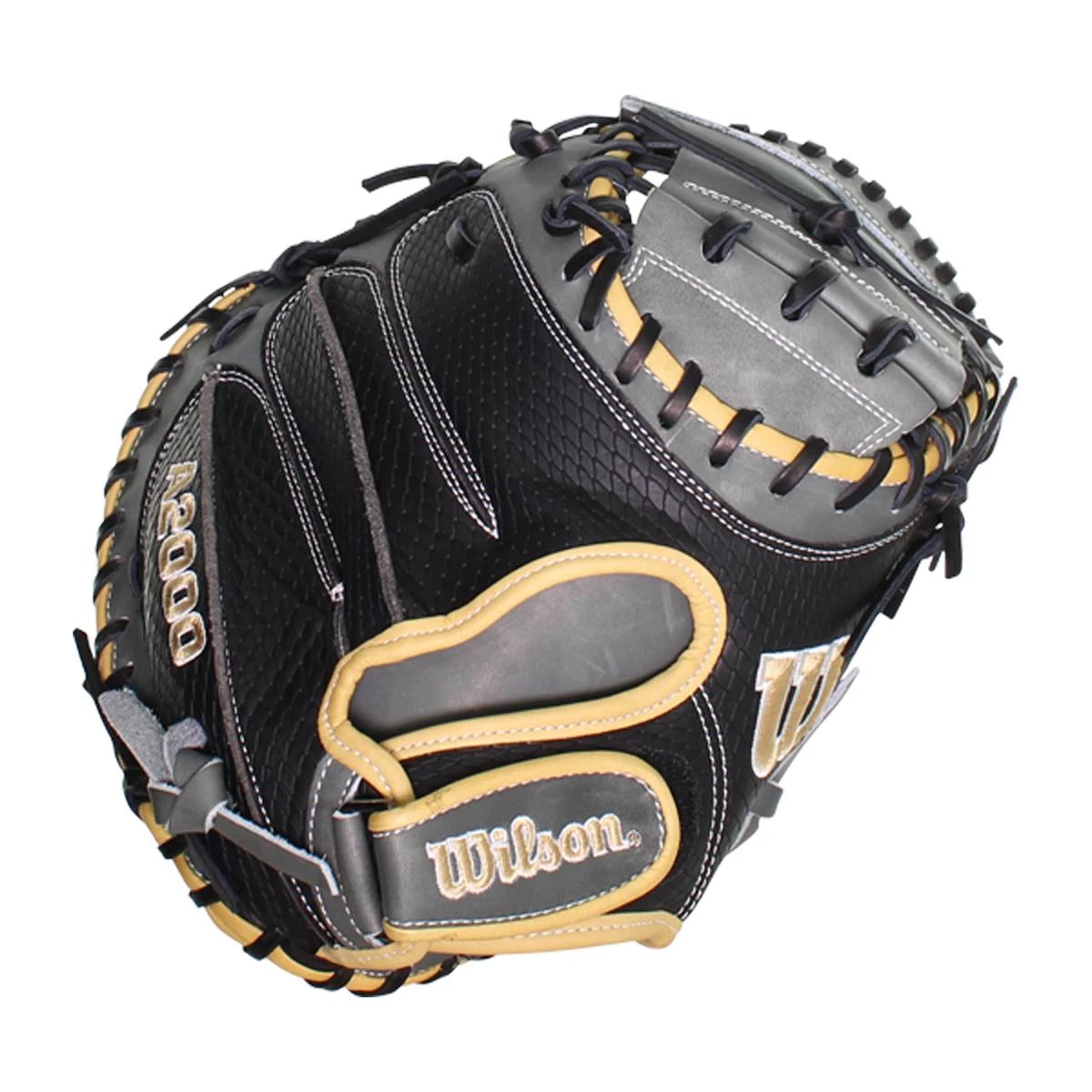 Outlet ๐ Wilson A2000 PF33 33" Baseball Catcher's Mitt: WBW10016233 Black, Grey โญ 9 Outlet ๐ Wilson A2000 PF33 33" Baseball Catcher's Mitt: WBW10016233 Black, Grey โญ - Image 7
