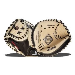 Budget 🛒 All Star Pro 35" Catcher's Mitt: CM3100BT Black, Brown ✨ -Glovegear Store dc75 07 21 all star pro 35 catchers mitt cm3100bt 7312 8 l