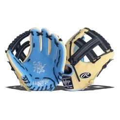 Outlet 🔔 Rawlings Heart of the Hide 11.5" Baseball Glove: PRO204-20CB Blue, Tan ⭐