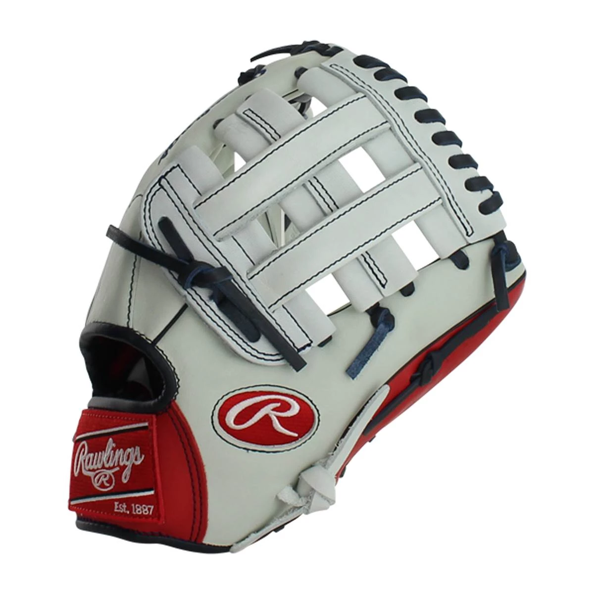 Best Sale ⭐ Rawlings HOH Mark of a Pro 11.5" Baseball Glove: SP204-6WS Red, White, Navy 🌟 5 Best Sale ⭐ Rawlings HOH Mark of a Pro 11.5" Baseball Glove: SP204-6WS Red, White, Navy 🌟 - Image 3