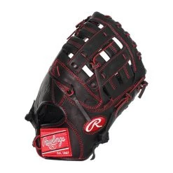 New 🎉 Rawlings R9 Series 12" Youth First Base Mitt: R9YPTFM16B Black 🎁 -Glovegear Store e6de 03 20 rawlings r9 series 12 youth first base mitt r9yptfm16b 30145 3 l