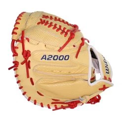Promo 👍 Wilson A2000 Aubree Munro Super SnakeSkin AM1 Spin Control 34" Fastpitch Softball Catcher's Mitt: WBW10024434 Tan 🧨 -Glovegear Store eac7 09 20 wilson a2000 aubree munro 34 fastpitch softball catchers mitt wbw10024434 33646 5 l