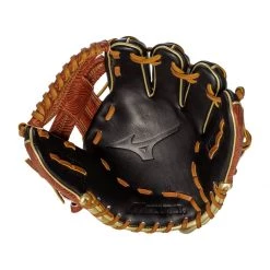 Hot Sale ⌛ Mizuno Pro Select 11.75" Baseball Glove: GPS2-600R2 Black, Tan ⭐ -Glovegear Store eb1c 08 21 mizuno pro select 11 75 baseball glove gps2 600r2 34541 6 l