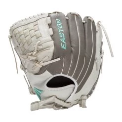 Top 10 ❤️ Easton Fundamental 12" Fastpitch Softball Glove: FMFP12 Grey, Teal, White 🥰 -Glovegear Store ec8a 11 21 easton fundamental 12 fastpitch softball glove fmfp12 35285 27 l