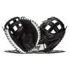 Flash Sale 😍 Mizuno Pro Select 34.5" Fastpitch Softball Catcher's Mitt: GPSF-340TG Black, White 🥰 -Glovegear Store ed9d 08 21 mizuno pro select 34 5 fastpitch softball catchers mitt gpsf 340tg 34549 1 l