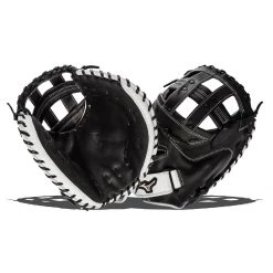 Flash Sale 😍 Mizuno Pro Select 34.5" Fastpitch Softball Catcher's Mitt: GPSF-340TG Black, White 🥰