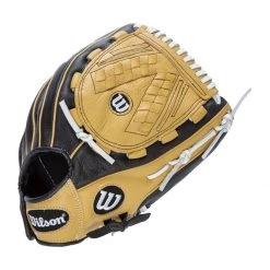 Hot Sale 🎉 Wilson A500 Siren 12.5" Youth Fastpitch Softball Glove: WBW100422125 Black, Tan 🔔 -Glovegear Store ee2f 10 21 wilson a500 siren 12 5 youth fastpitch softball glove wbw100422125 34736 2 l