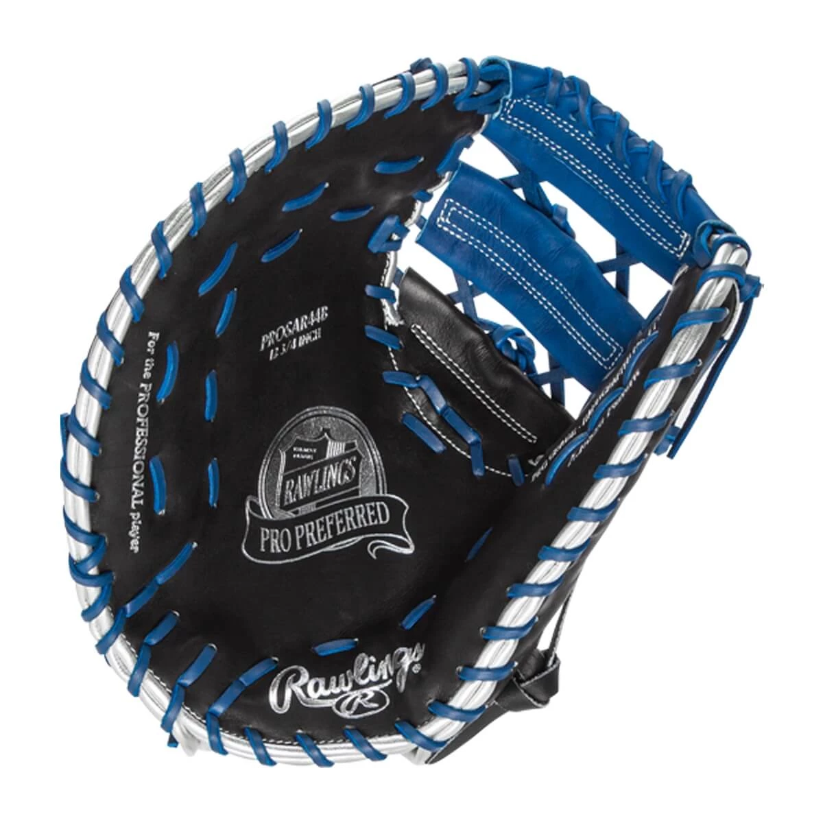 Hot Sale ๐งจ Rawlings Pro Preferred 12.75" Anthony Rizzo First Base Mitt: PROSAR44B Black, Blue, Silver ๐ 4 Hot Sale ๐งจ Rawlings Pro Preferred 12.75" Anthony Rizzo First Base Mitt: PROSAR44B Black, Blue, Silver ๐ - Image 2