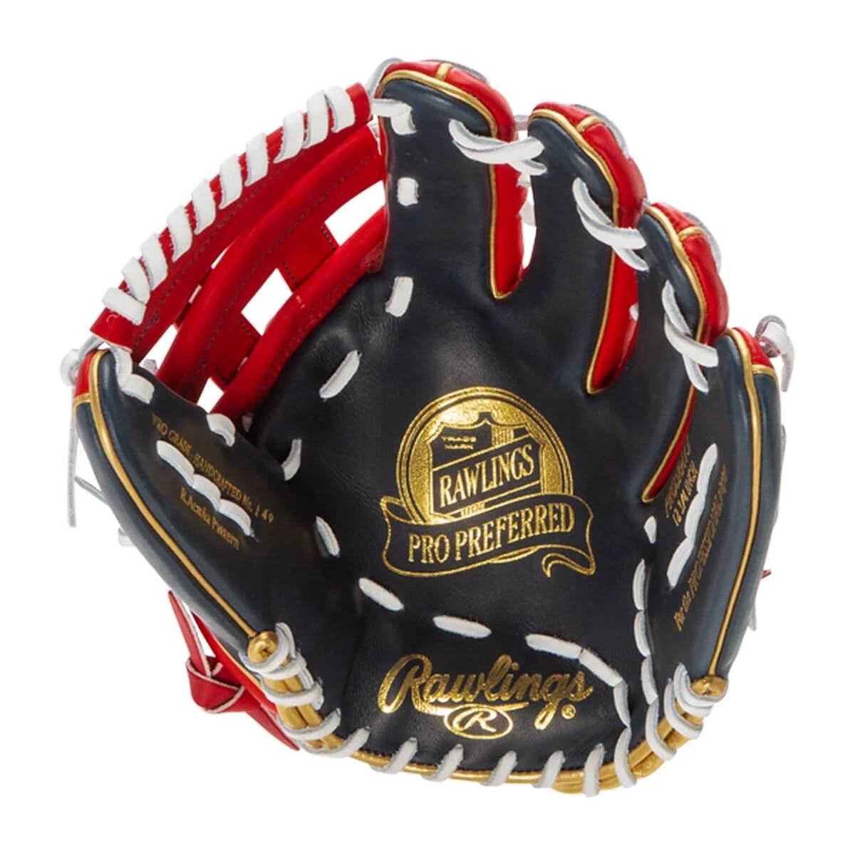 Cheap 🎁 Rawlings Pro Preferred 12.75" Ronald Acuna Jr. Baseball Glove: PROSRA13 Navy, Red ✨ 14 Cheap 🎁 Rawlings Pro Preferred 12.75" Ronald Acuna Jr. Baseball Glove: PROSRA13 Navy, Red ✨ - Image 12
