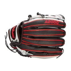 Best Sale ⭐ Wilson A2000 SuperSkin 12.25" Monica Abbott Fastpitch Softball Glove: WTA20RF19MA14GM Black, Red, White 🛒 -Glovegear Store f200 10 21 wilson a2000 superskin 12 25 monica abbott fastpitch softball glove wta20rf19ma14gm 30509 5 l