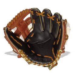 Hot Sale ⌛ Mizuno Pro Select 11.75" Baseball Glove: GPS2-600R2 Black, Tan ⭐ -Glovegear Store f412 10 21 mizuno pro select 11 75 baseball glove gps2 600r2 34541 008 l