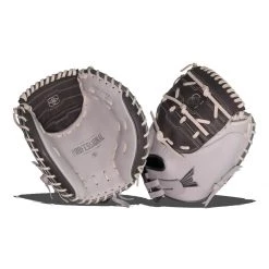 Hot Sale ⭐ Easton Professional Collection 34" Jen Schroeder Fastpitch Catcher's Mitt: RUDI2020 Grey, White ⭐